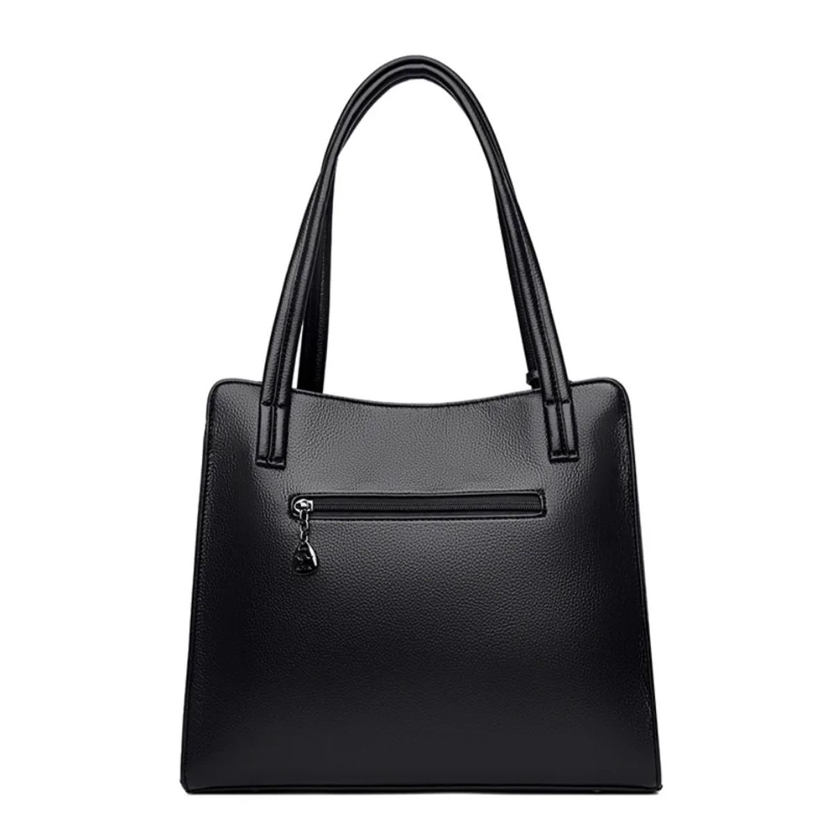 Elegant PU Leather Shoulder Tote with Top Handle Design