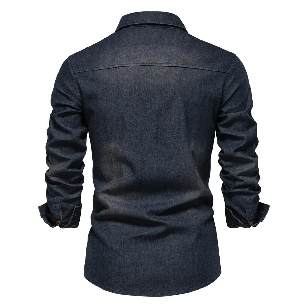 Men's Long Sleeve Cotton Denim Shirt Casual Everyday Wear