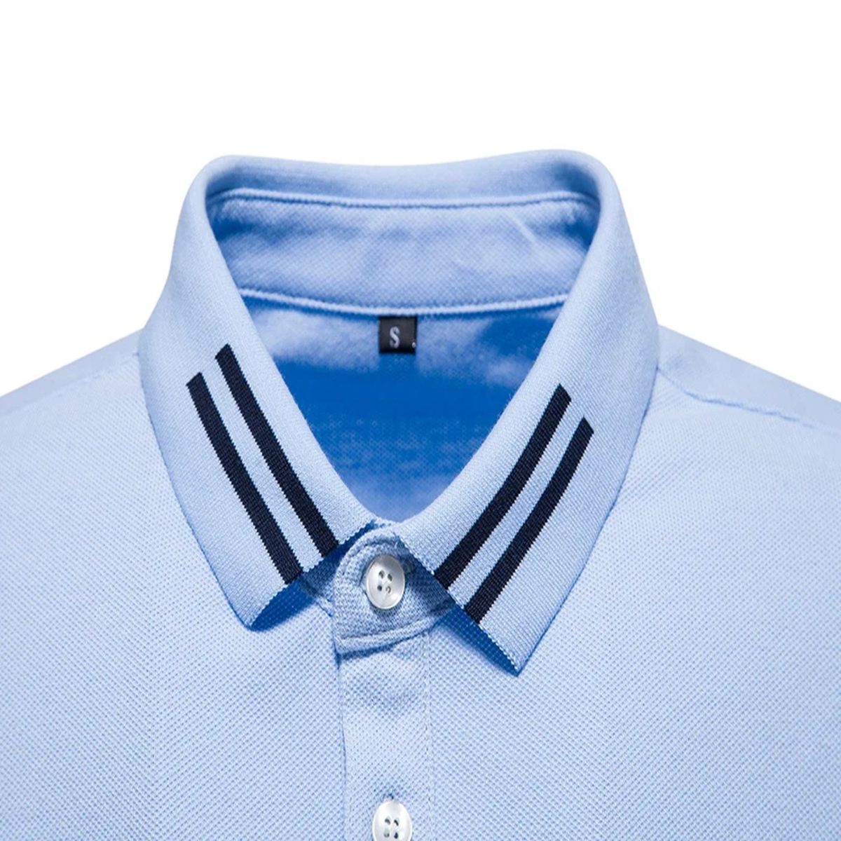 Classic Cotton Men's Short Sleeve Polo Shirt for Summer Aiopeson - Men's Polo T-Shirts 3