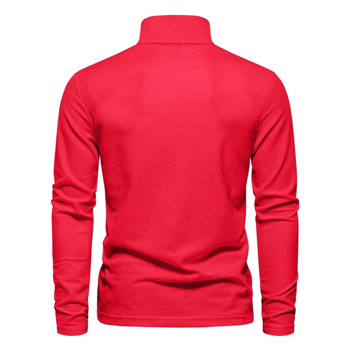 Elegant Men’s Polo Shirt with Deer Embroidery Long Sleeves