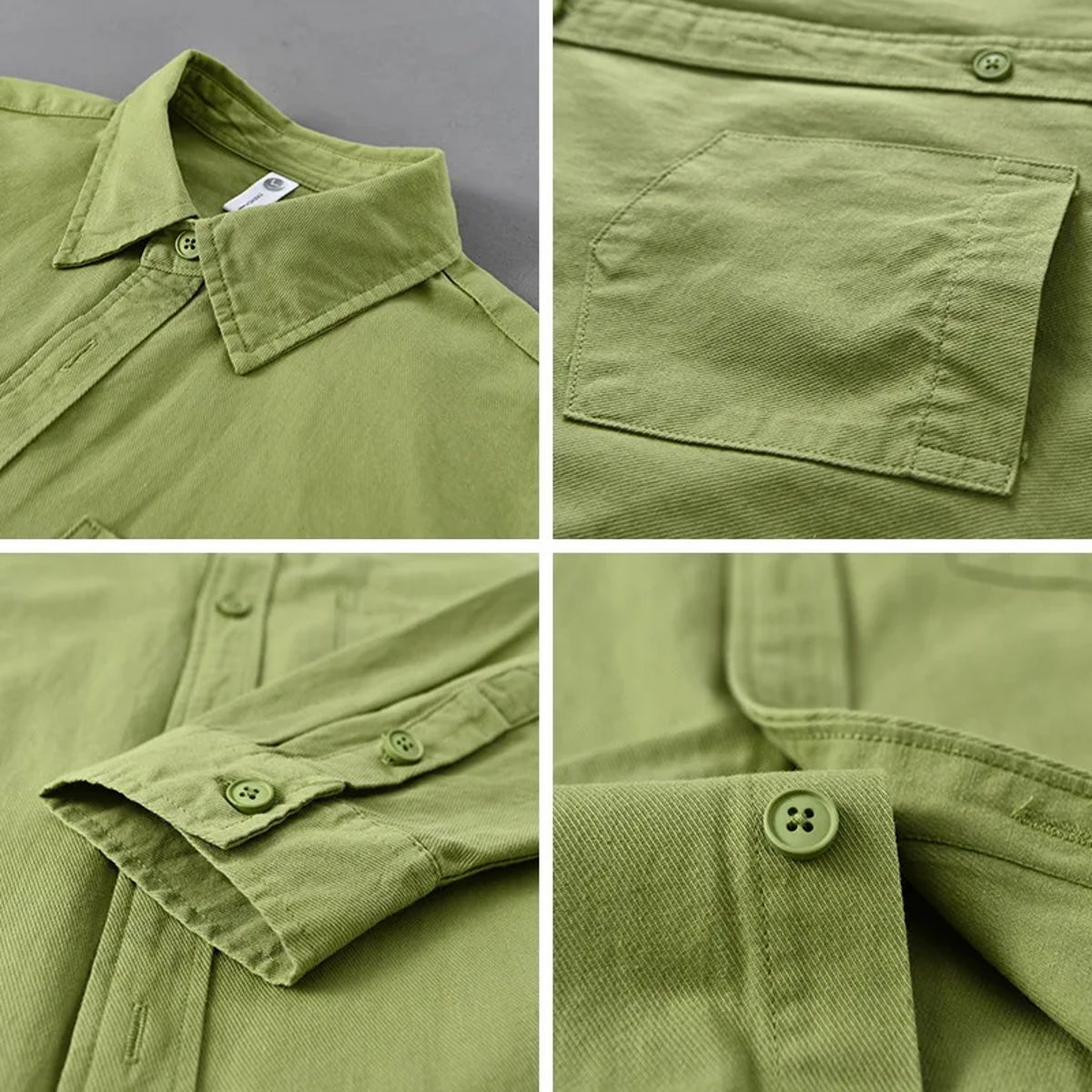 Classic Men’s Long-Sleeve Cotton Shirt for Everyday Smart Casual Wear