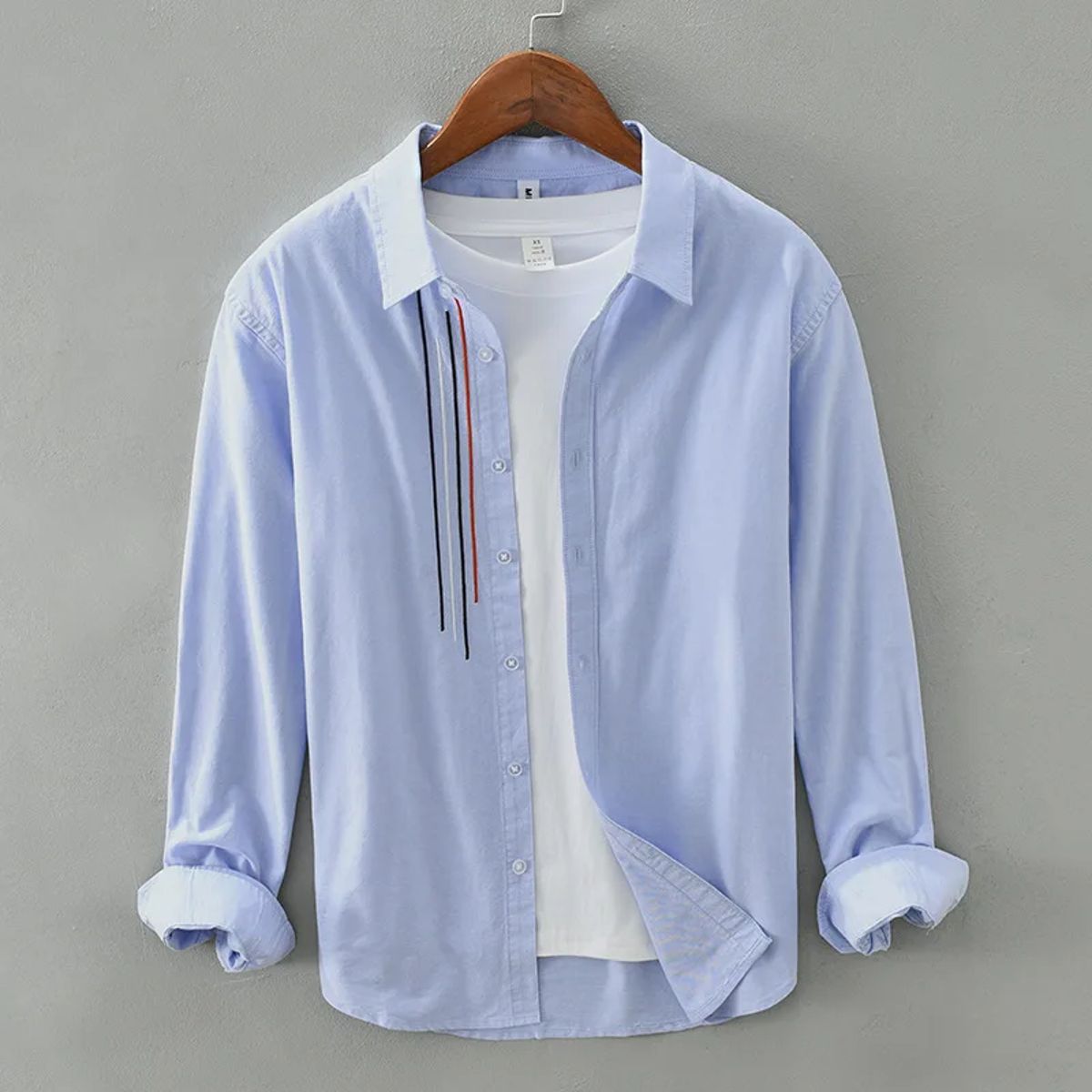Men’s Casual Cotton Shirt Long Sleeve Outdoor Travel Top Men’s Casual Cotton Shirt Long Sleeve Outdoor Travel Top