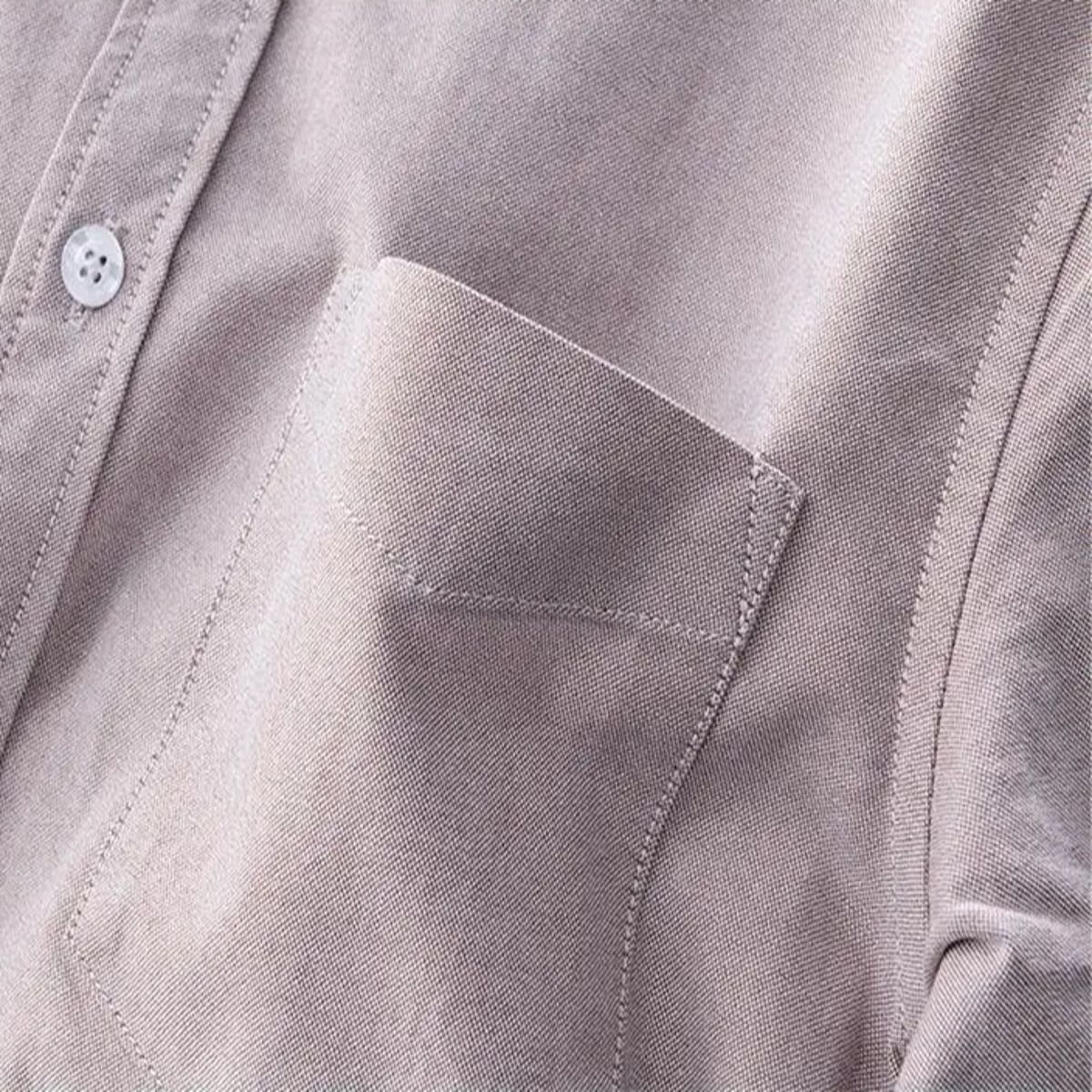 Men’s Cotton Oxford Shirt Long Sleeve Business Casual Wear