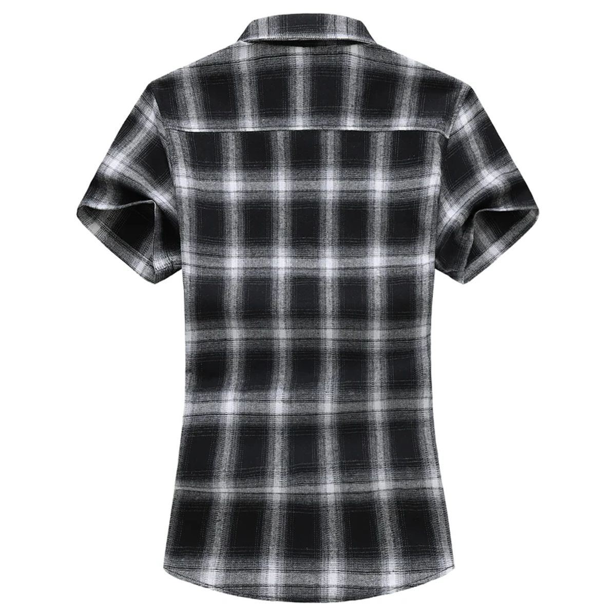 Men’s Casual Summer Plaid Shirt with Short Sleeves Men’s Casual Summer Plaid Shirt with Short Sleeves