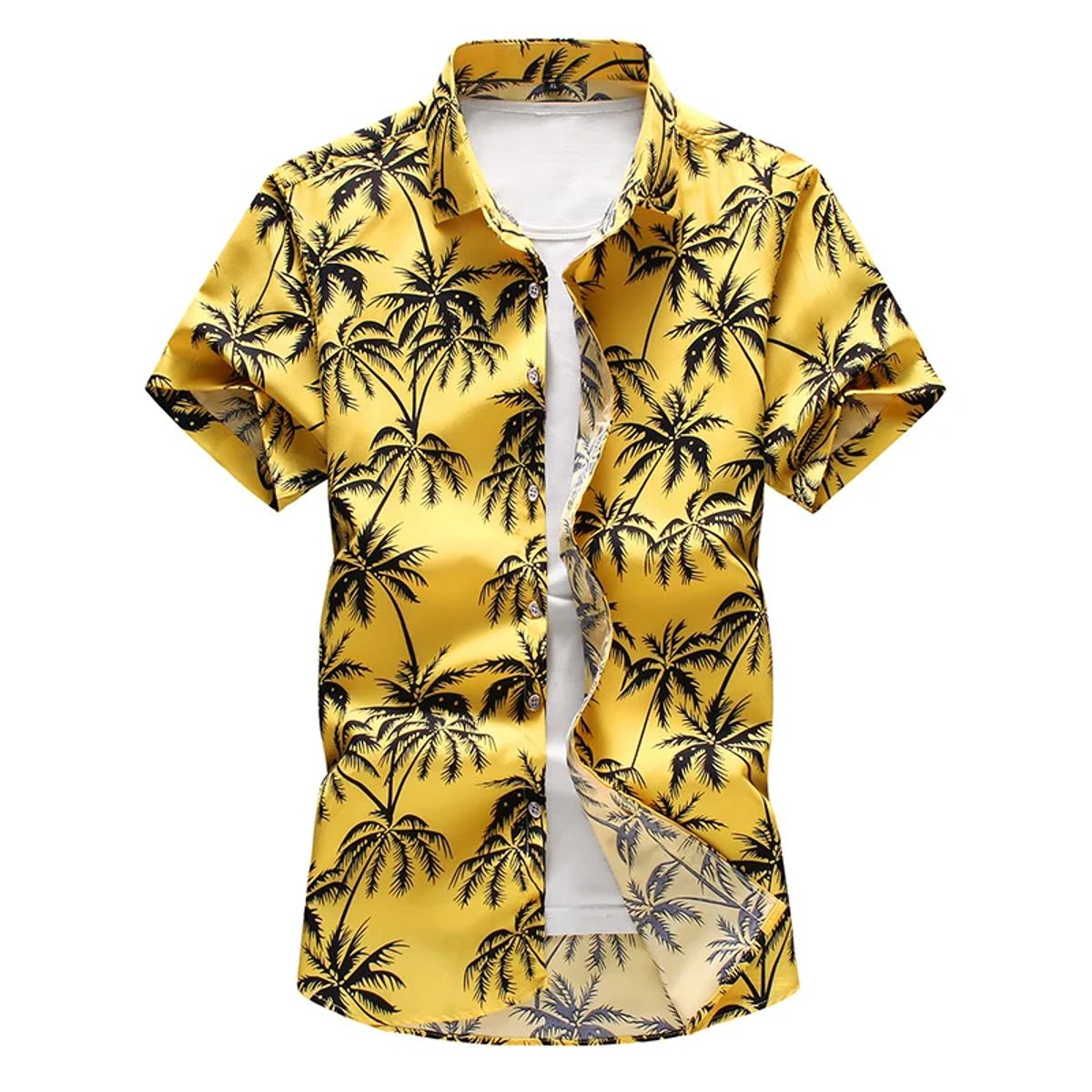 Men’s Summer Hawaiian Floral Shirt Casual Short Sleeve Top