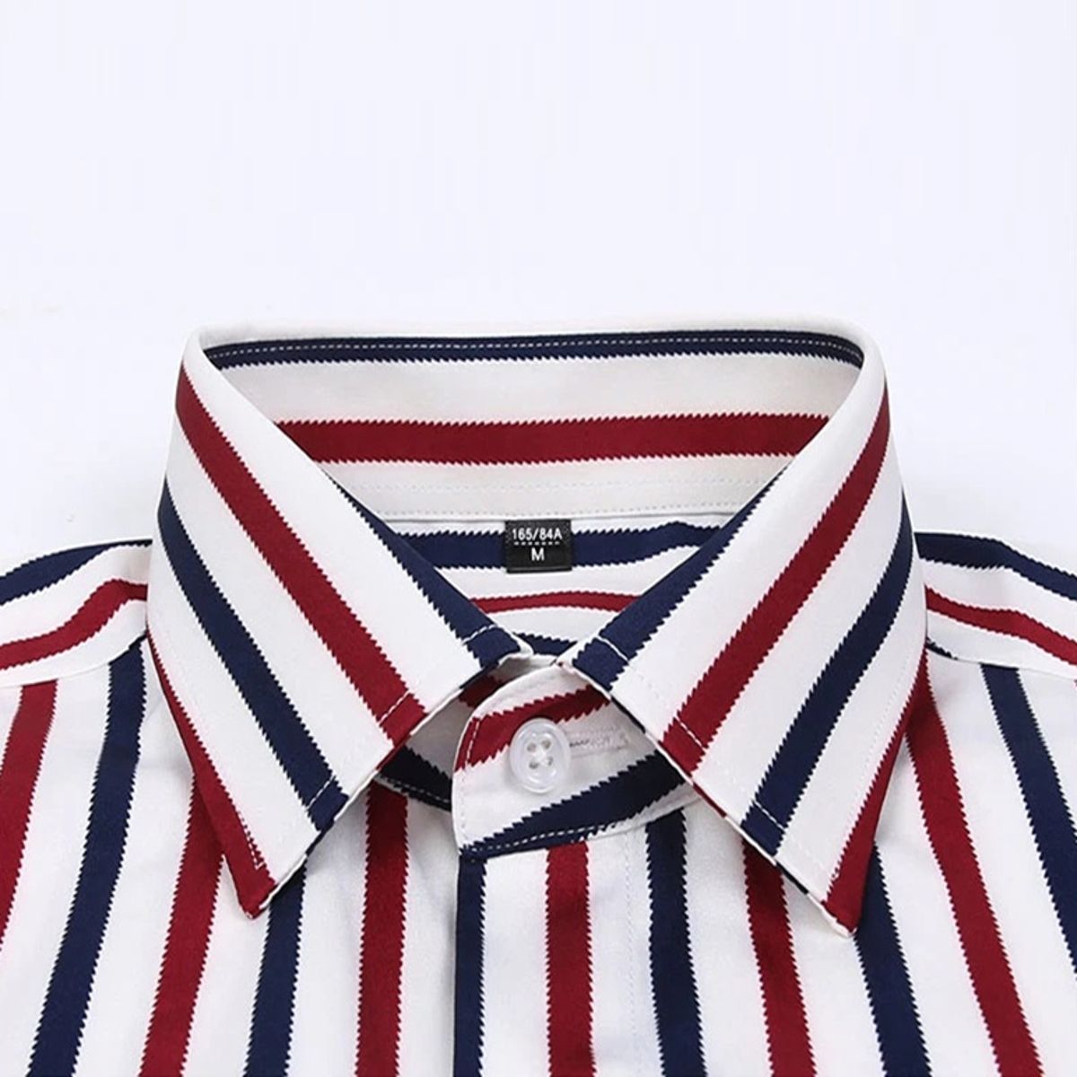 Classic Men’s Striped Long Sleeve Shirt for Business Wear