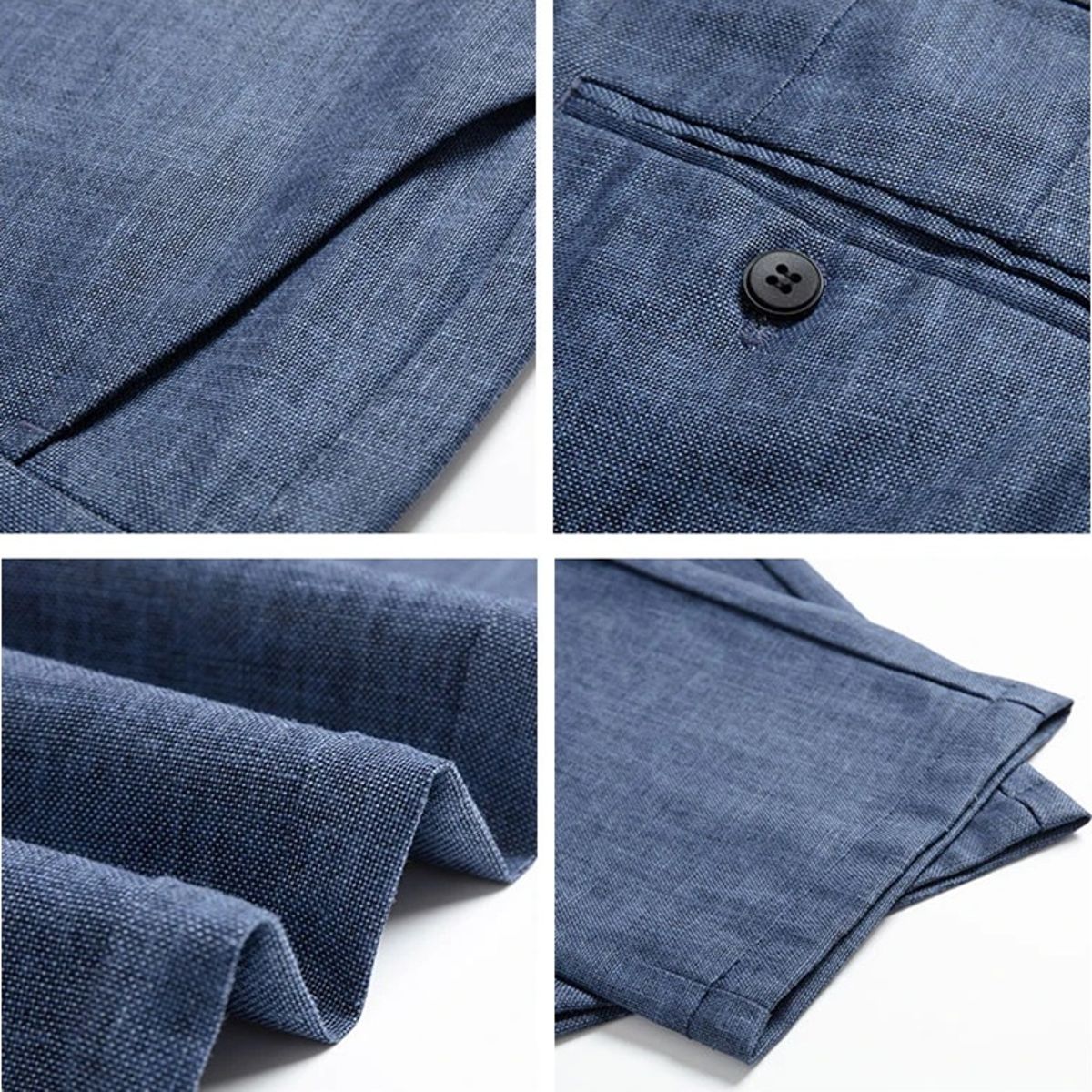 Ultra-Thin Men’s Linen Pants Summer Breathable Business Casual Wear