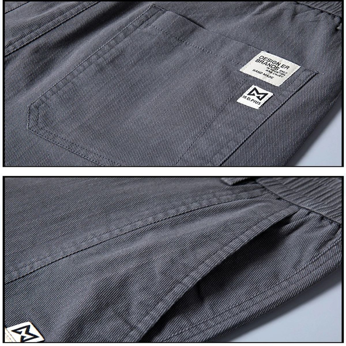 Men’s Lightweight Casual Stretch Pants with Elastic Waist Design