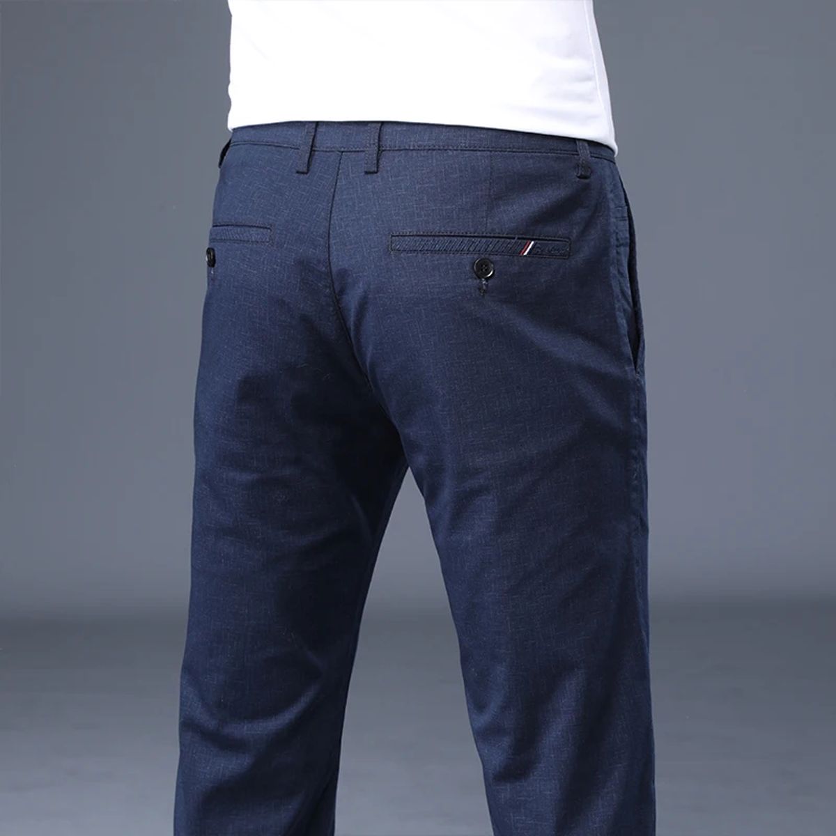 Men’s Lightweight Cotton Casual Straight Fit Summer Plaid Pants