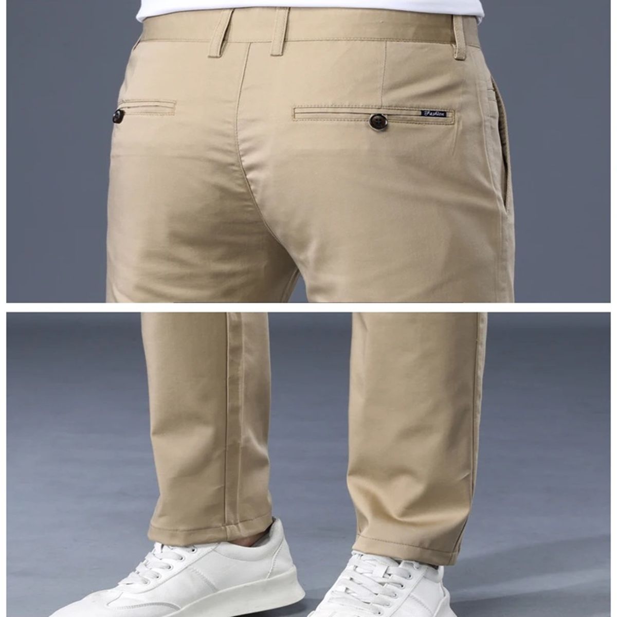 Men’s Lightweight Cotton Casual Straight Fit Summer Plaid Pants
