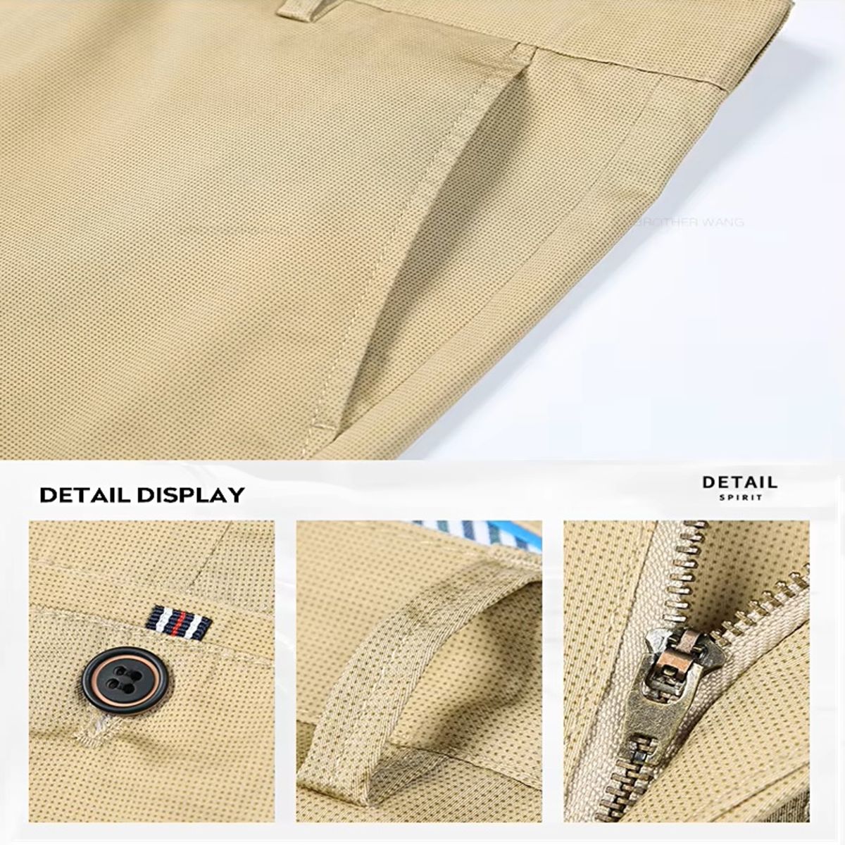 Men’s Lightweight Casual Straight Pants for Office and Daily Wear