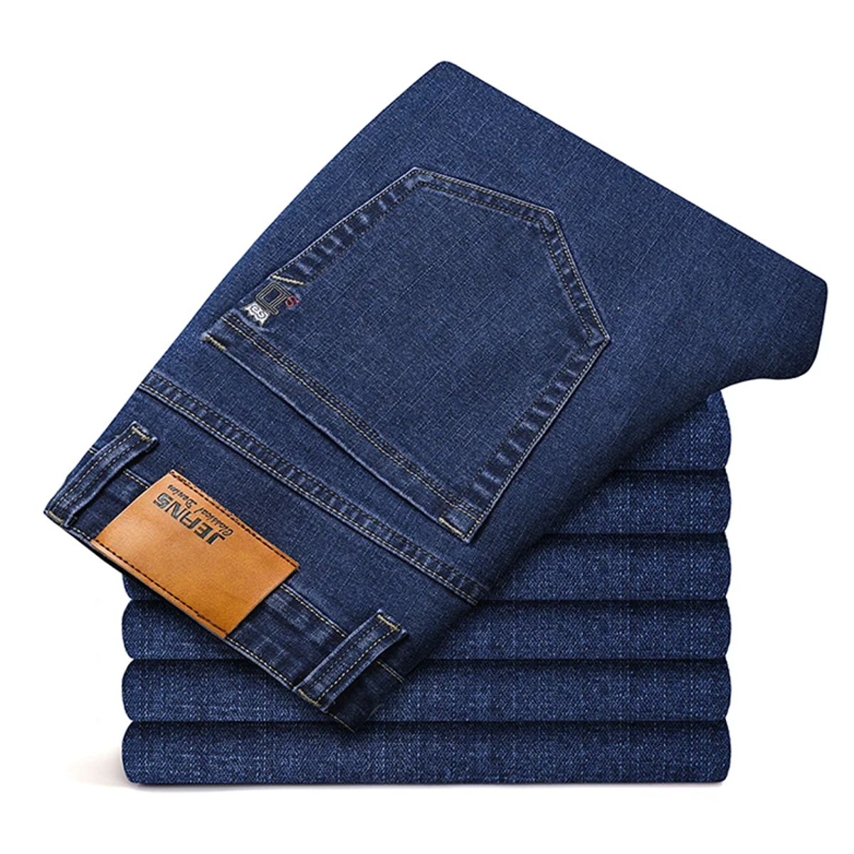 Men’s Classic Casual Business Jeans with Comfortable Stretch Denim Men’s Classic Casual Business Jeans with Comfortable Stretch Denim