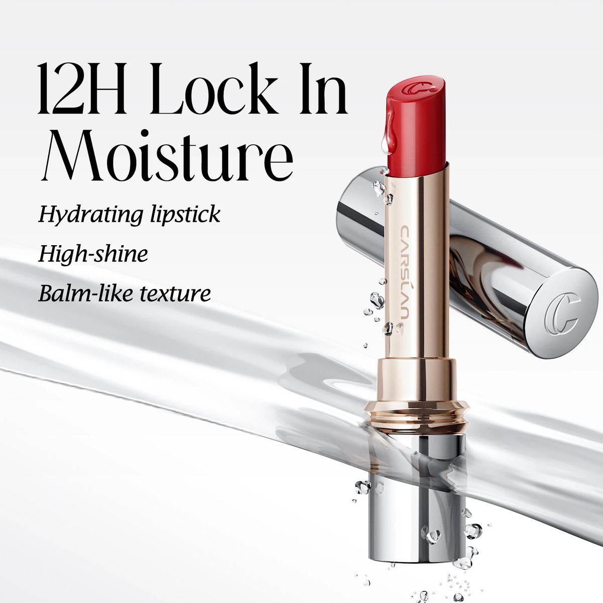 Long Lasting Moisturizing Lipstick with Plumping Glossy Finish Carslan - Women's Lips 2