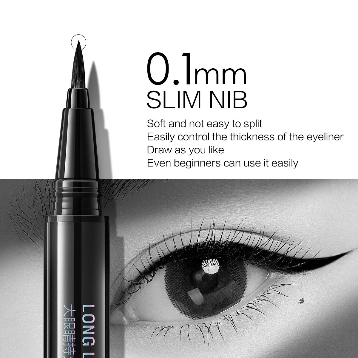 Long-Lasting Waterproof Liquid Eyeliner Pen with Ultra Fine Tip Carslan - Women's Eyes 4