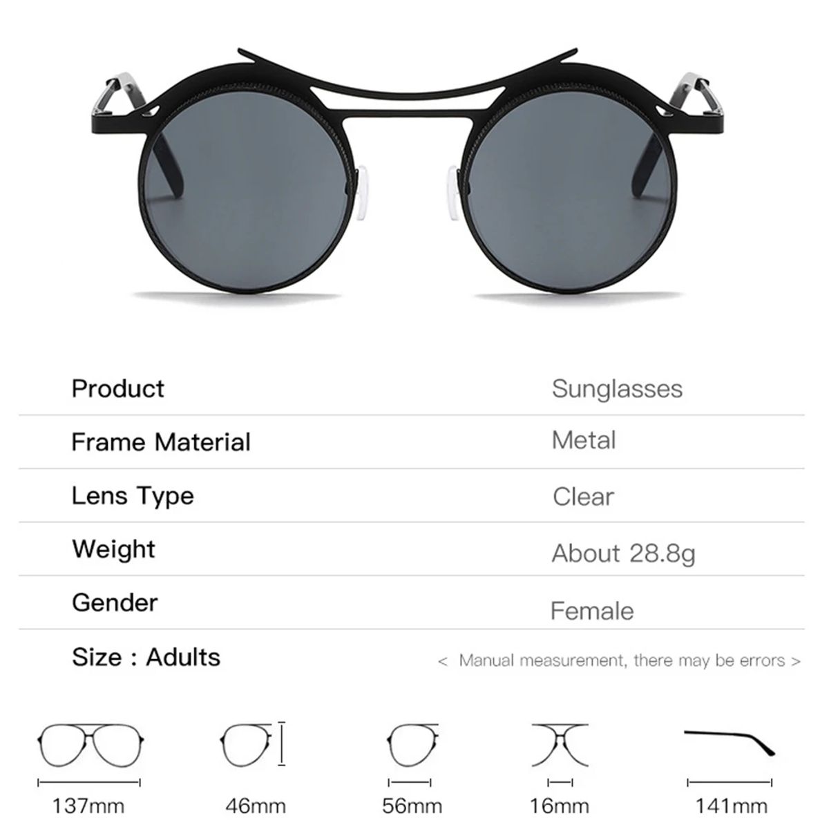 Vivibee - Men's Round Sunglasses 5