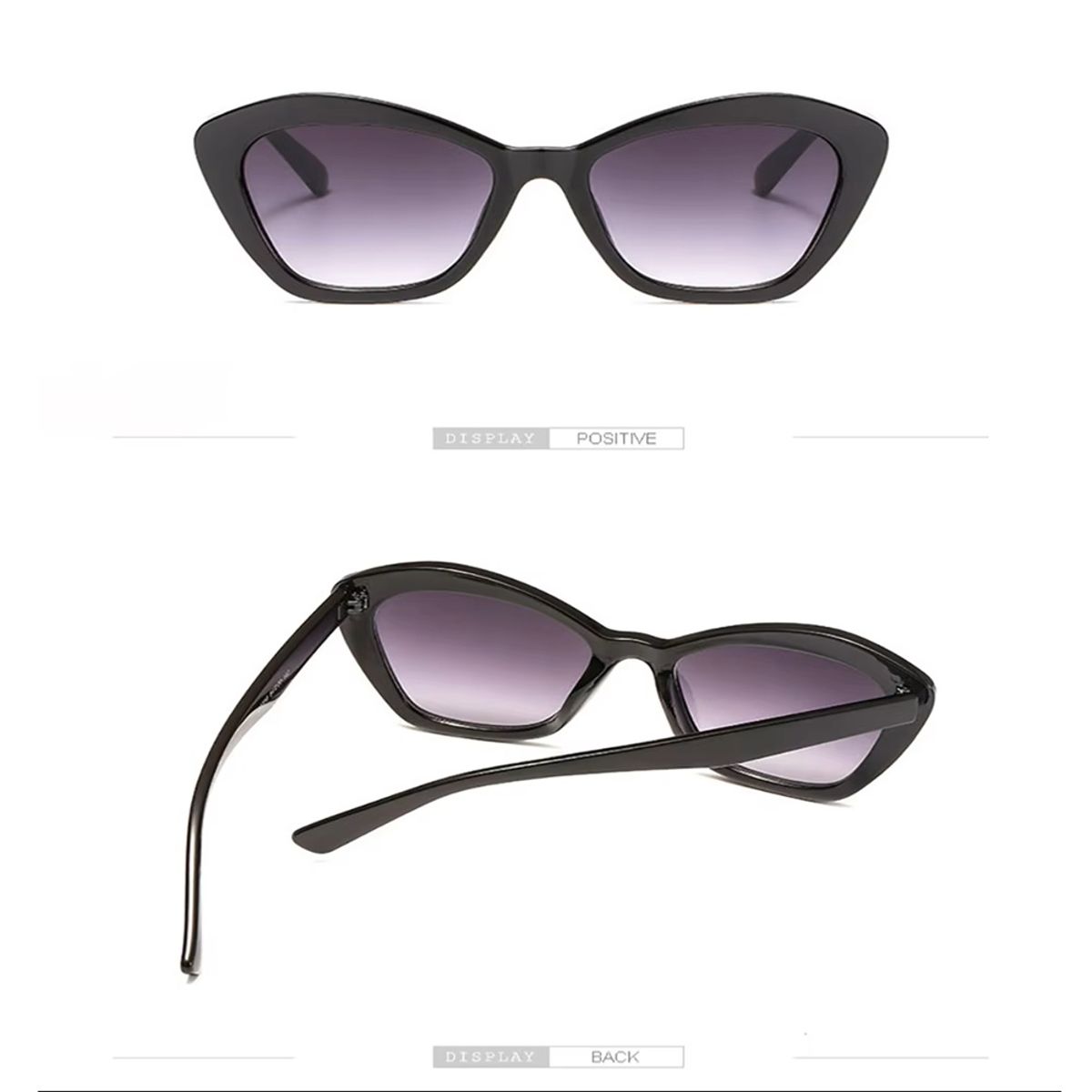 Retro Cat Eye Sunglasses with Gradient Lens for Women Vivibee - Women's Cat Eye Sunglasses 1