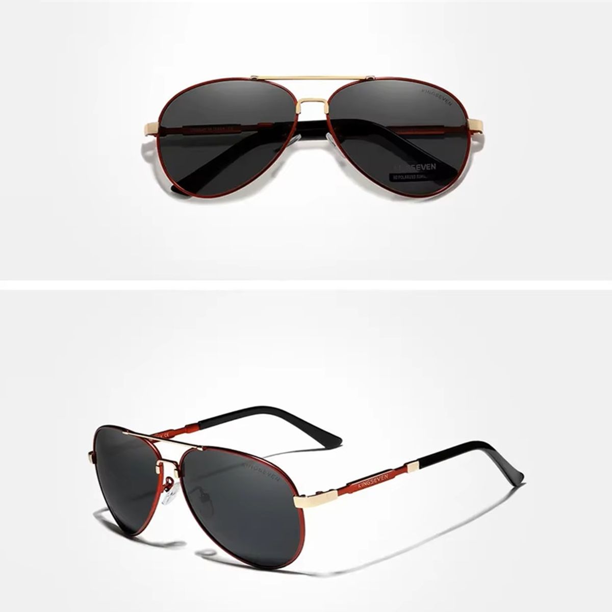 Kingseven - Men's Aviator Sunglasses 2