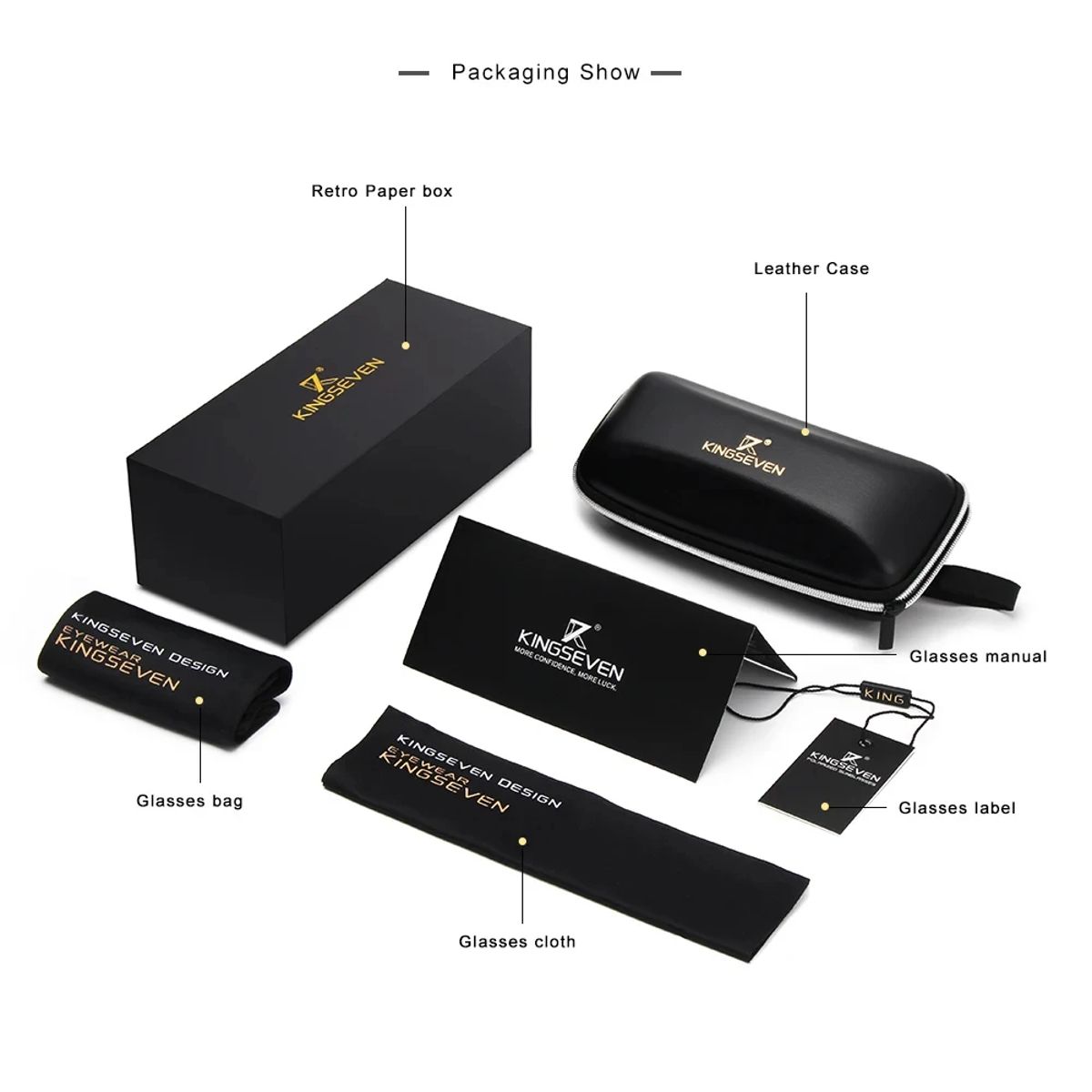 Kingseven - Men's Aviator Sunglasses 4