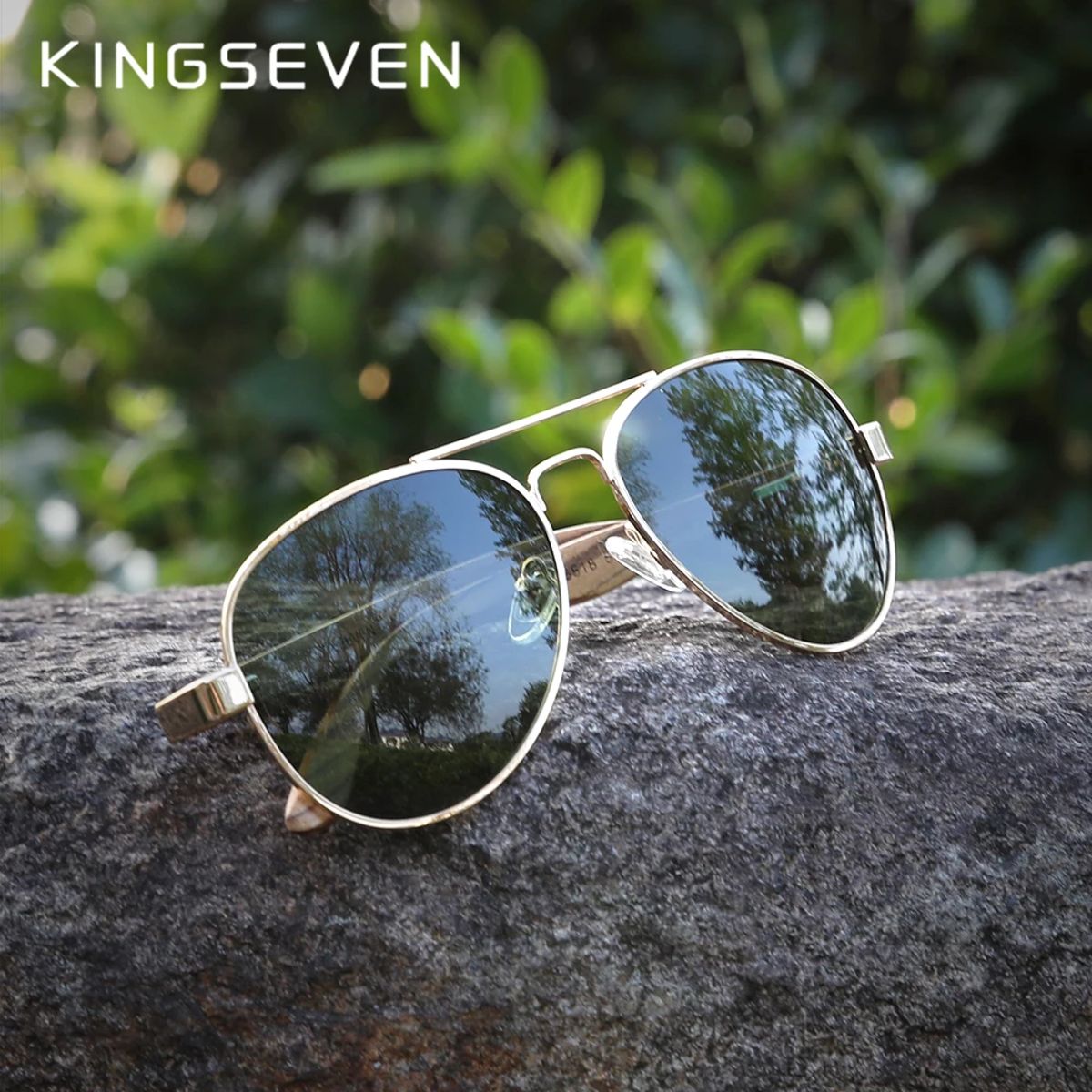 Kingseven - Men's Aviator Sunglasses 1