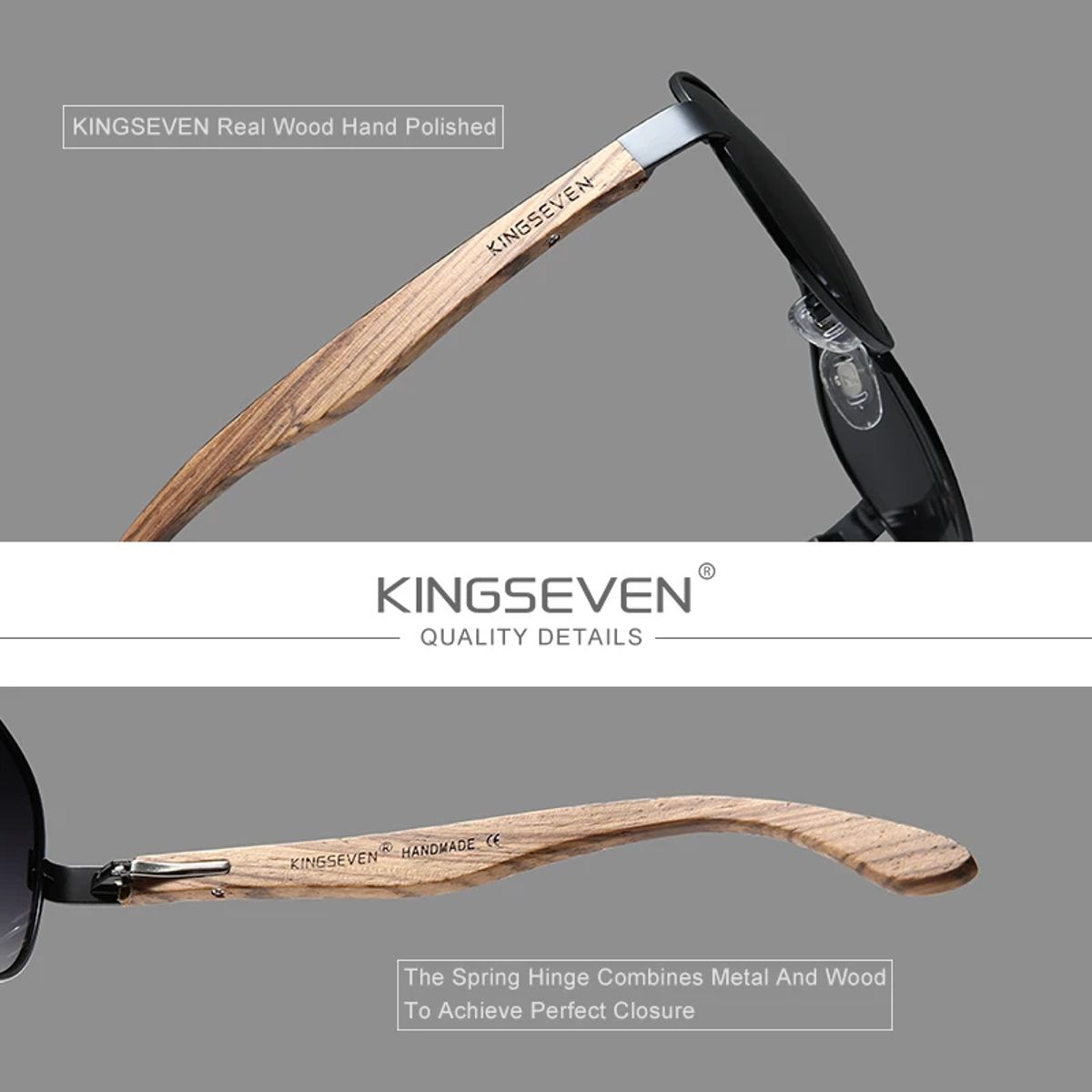 Kingseven - Men's Aviator Sunglasses 3