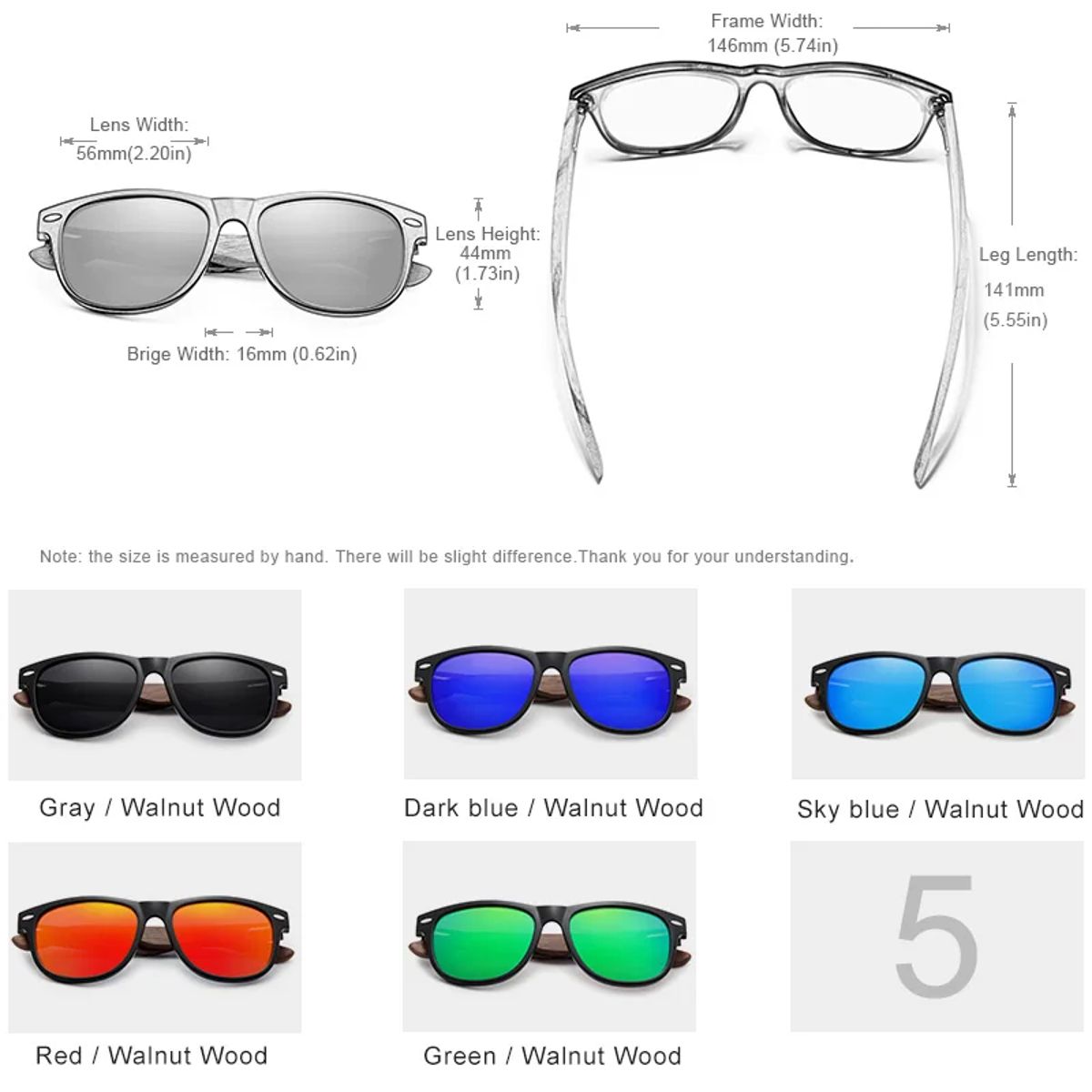 Kingseven - Men's Aviator Sunglasses 5