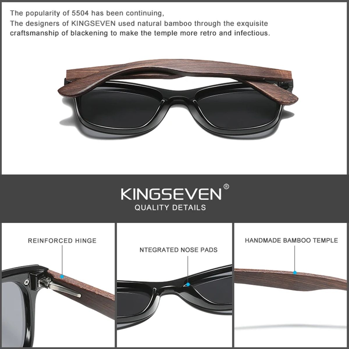 Kingseven - Men's Aviator Sunglasses 2