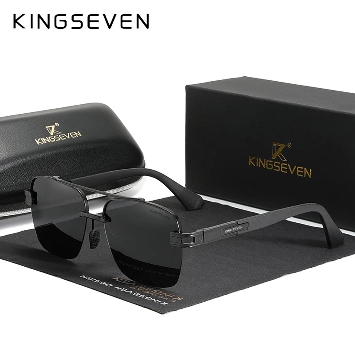 Kingseven - Men's Aviator Sunglasses 13