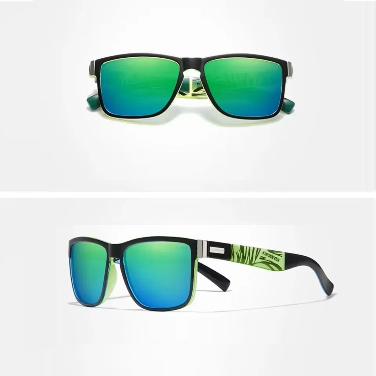 Retro Rectangle Polarized Sunglasses for Men Casual UV400 Protection