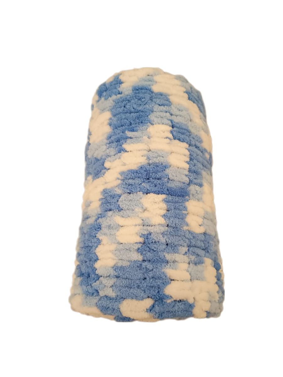 Heavenly Hugs Handmade Crochet Baby Blanket - Blue