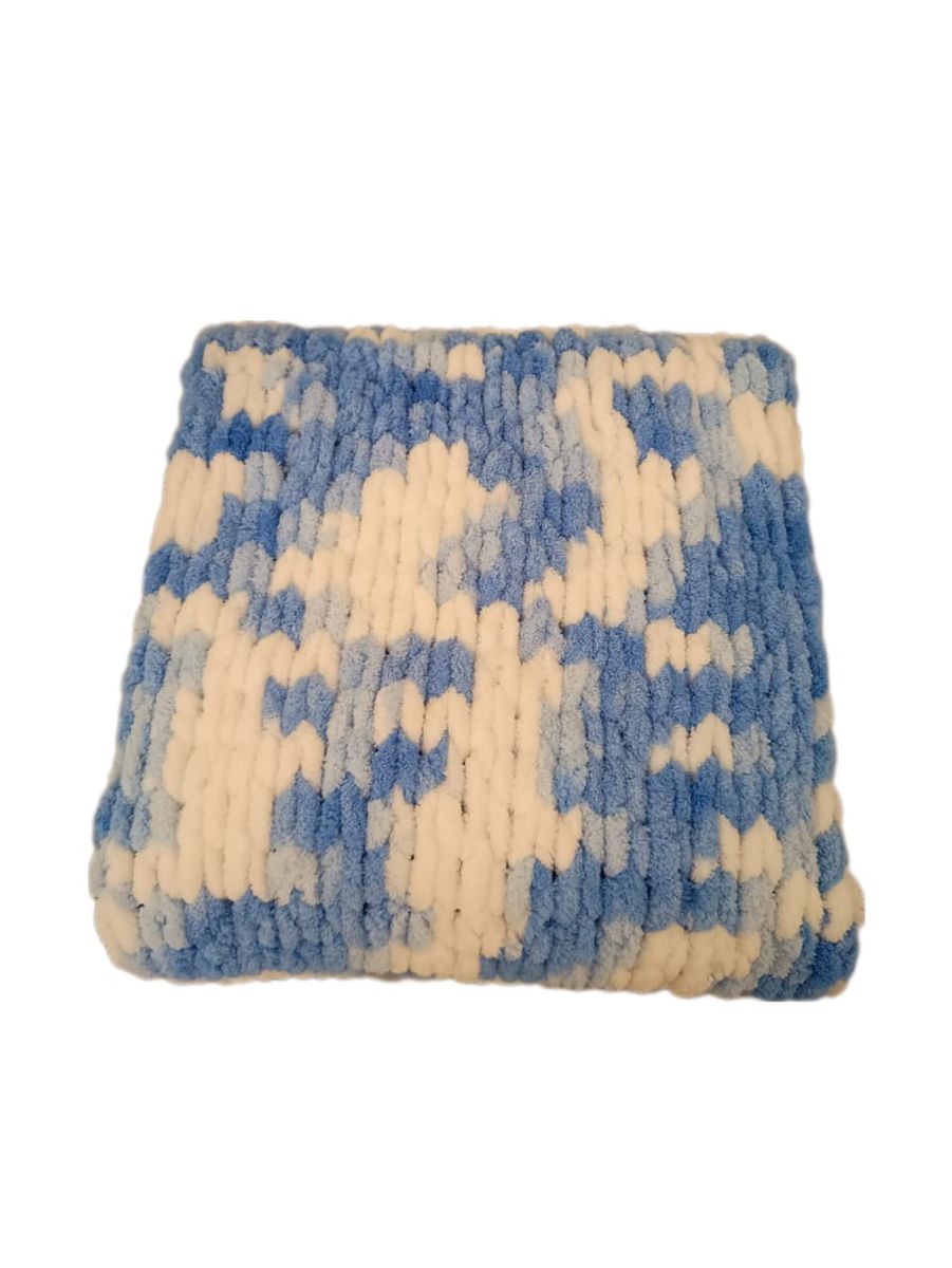 Heavenly Hugs Handmade Crochet Baby Blanket - Blue