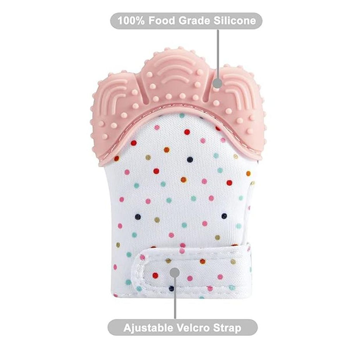 Organic 2-in-1 Baby Mitt Teether and Pacifier – BPA-Free, Non-Slip Pikkaboo - Kids's Other Accessories 3