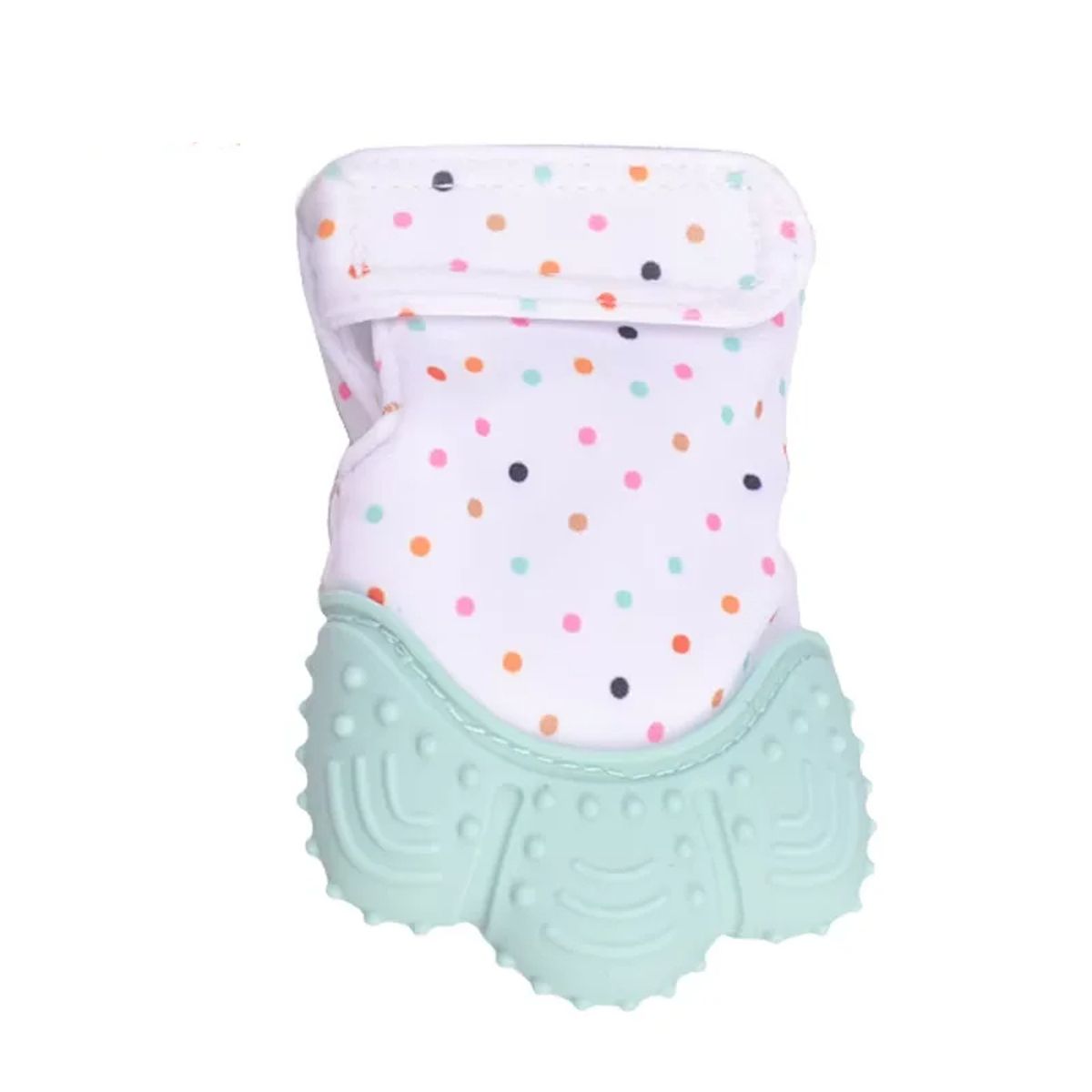 Organic 2-in-1 Baby Teether & Pacifier with BPA-Free Non-Slip Mittens Organic 2-in-1 Baby Teether & Pacifier with BPA-Free Non-Slip Mittens