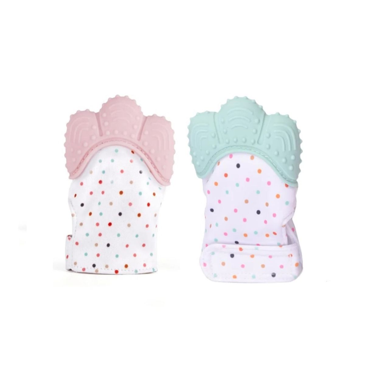 Organic 2-in-1 Baby Teething Mitten with Pacifier – BPA-Free & Non-Slip Pikkaboo - Kids's Other Accessories