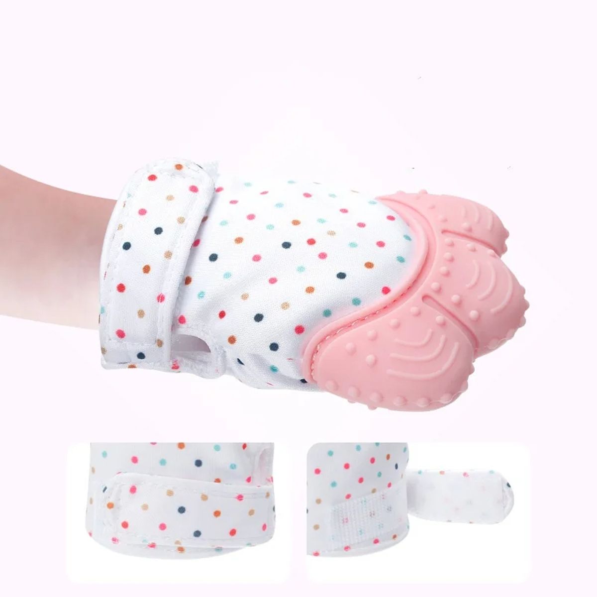 Organic 2-in-1 Baby Teething Mitten with Pacifier – BPA-Free & Non-Slip Organic 2-in-1 Baby Teething Mitten with Pacifier – BPA-Free & Non-Slip