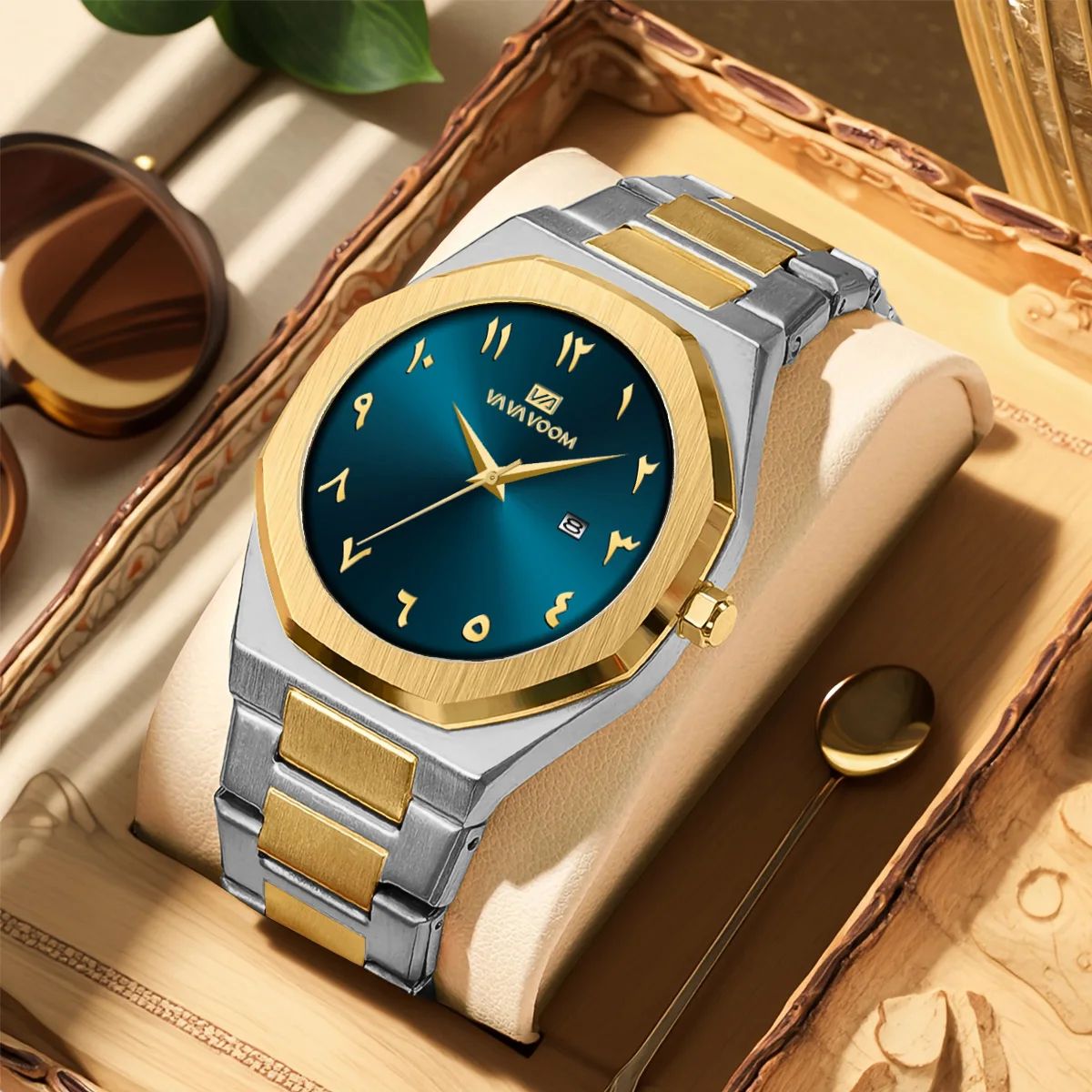 Stylish Stainless Steel Quartz Watch with Calendar and Water Resistance Stylish Stainless Steel Quartz Watch with Calendar and Water Resistance