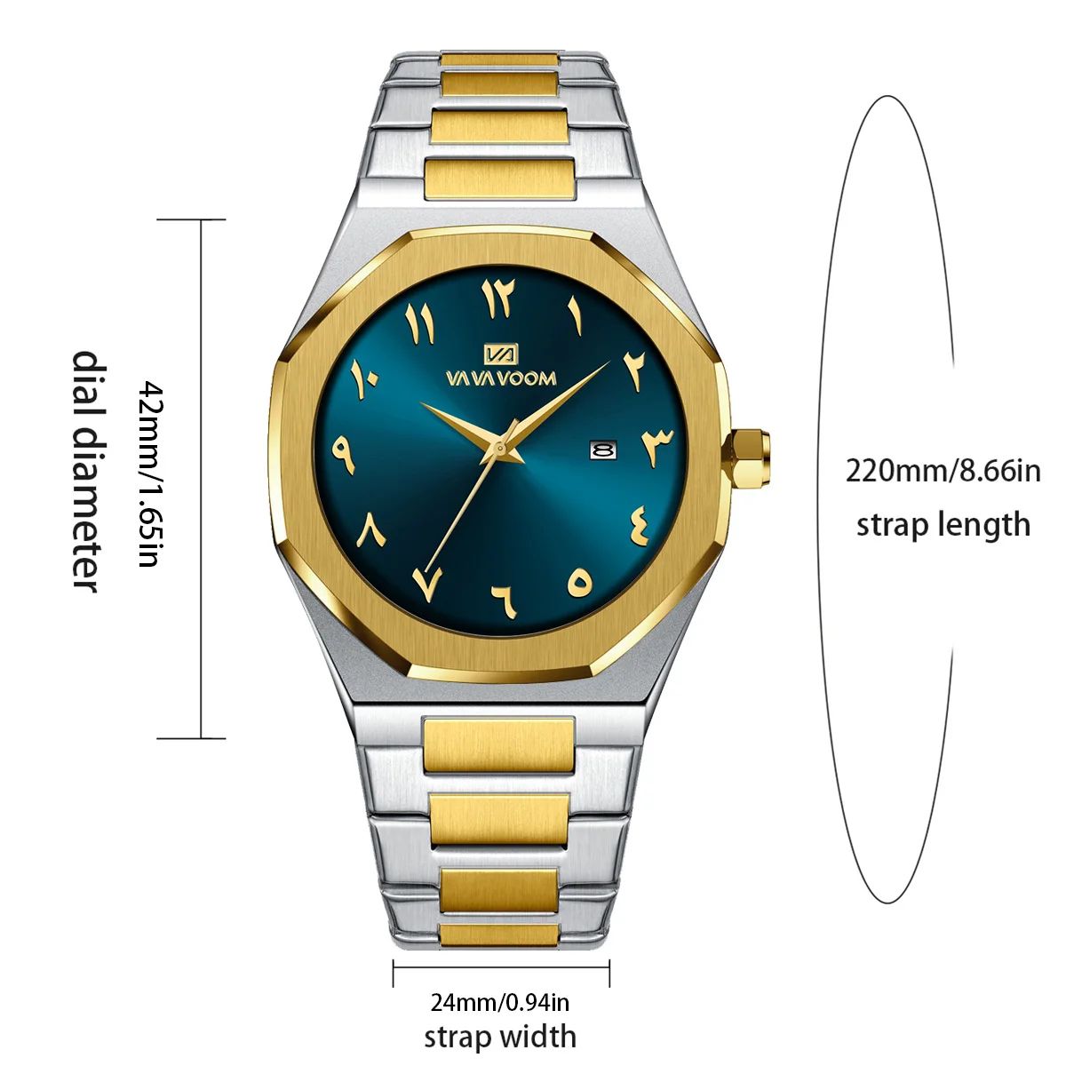 Stylish Stainless Steel Quartz Watch with Calendar and Water Resistance Stylish Stainless Steel Quartz Watch with Calendar and Water Resistance