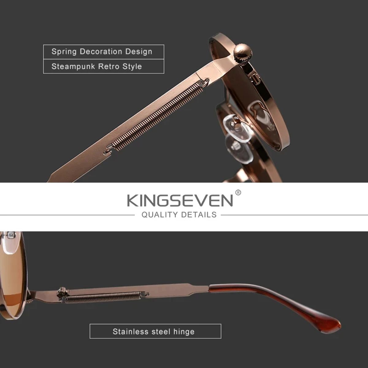 Kingseven - Women's Round Sunglasses 1