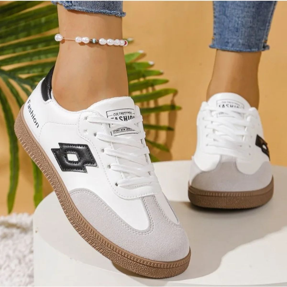 Bzqbzx - Women's Low Top Sneakers 3