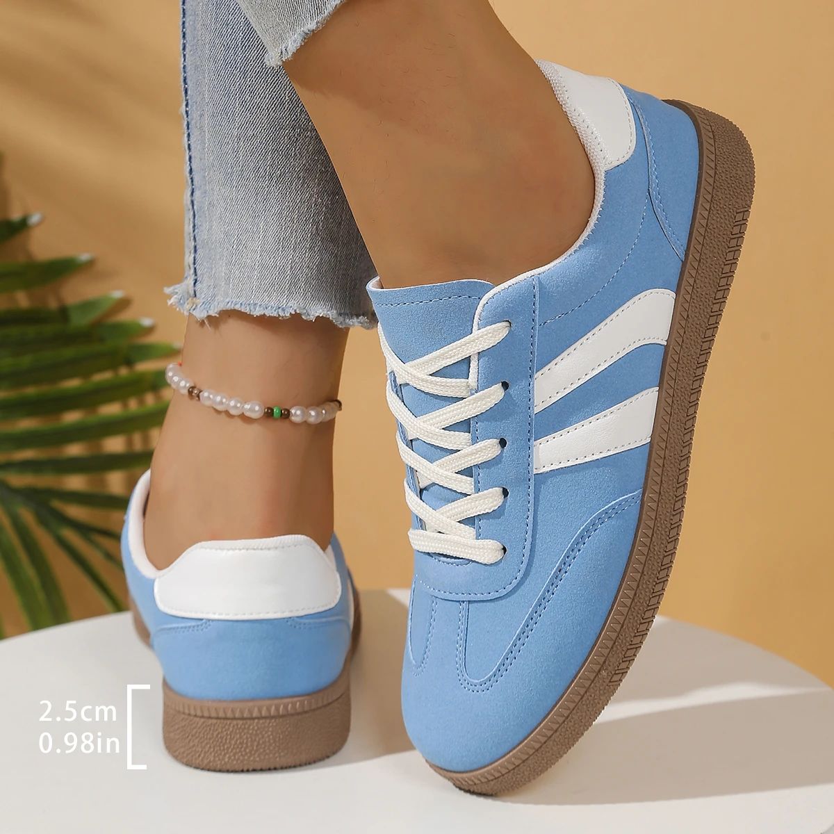 Bzqbzx - Women's Low Top Sneakers 3