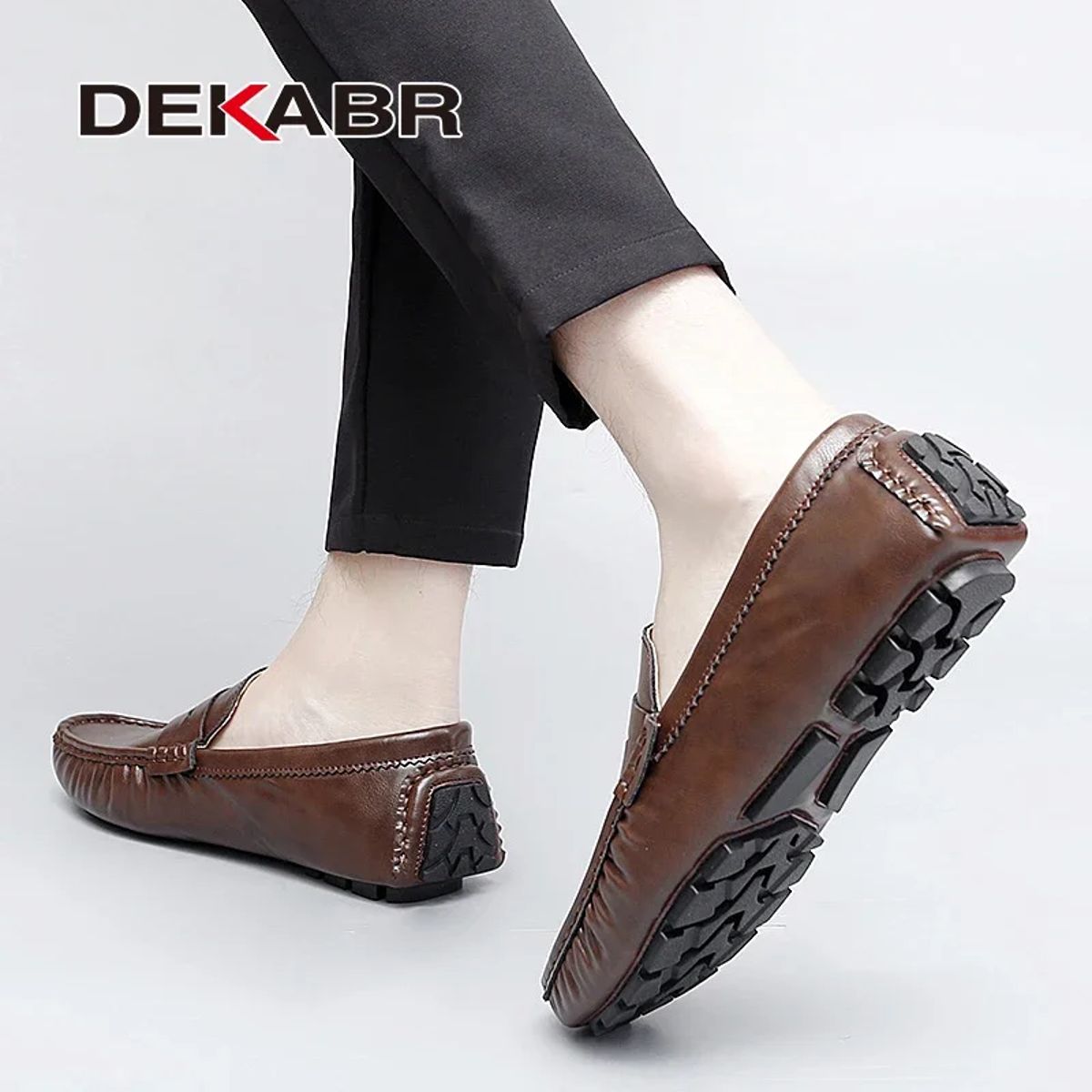 Stylish PU Leather Loafers for Men with Breathable Comfort