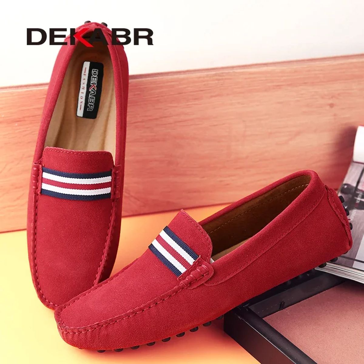 Stylish Suede Loafers for Men with Breathable Comfort Design
