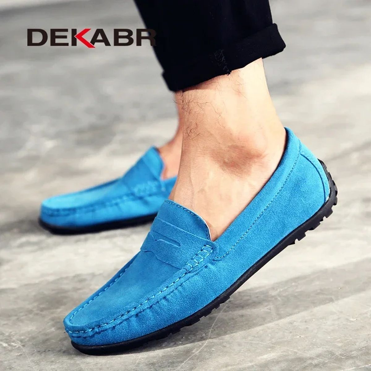 Comfortable Genuine Leather Loafers for Men with Breathable Design