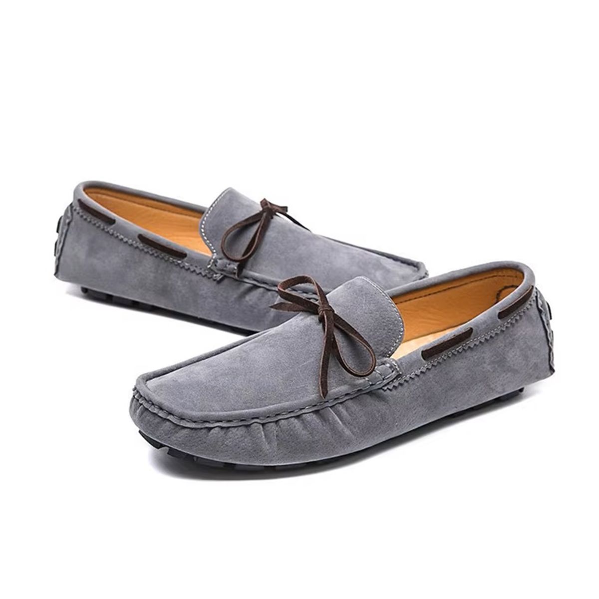 Stylish Men’s Loafers Casual Slip-On Genuine Leather Shoes