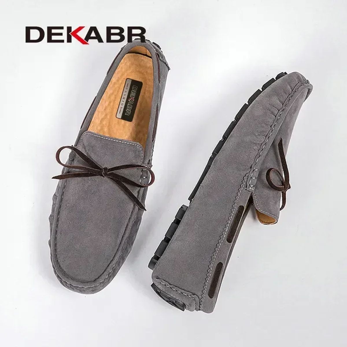 Stylish Men’s Loafers Casual Slip-On Genuine Leather Shoes