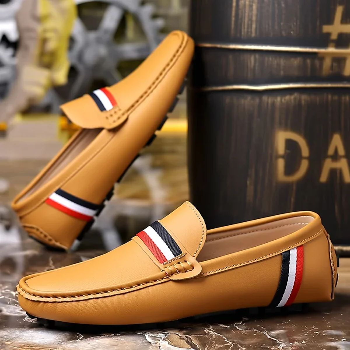 Classic Slip-On Leather Loafers for Men Office and Casual Classic Slip-On Leather Loafers for Men Office and Casual