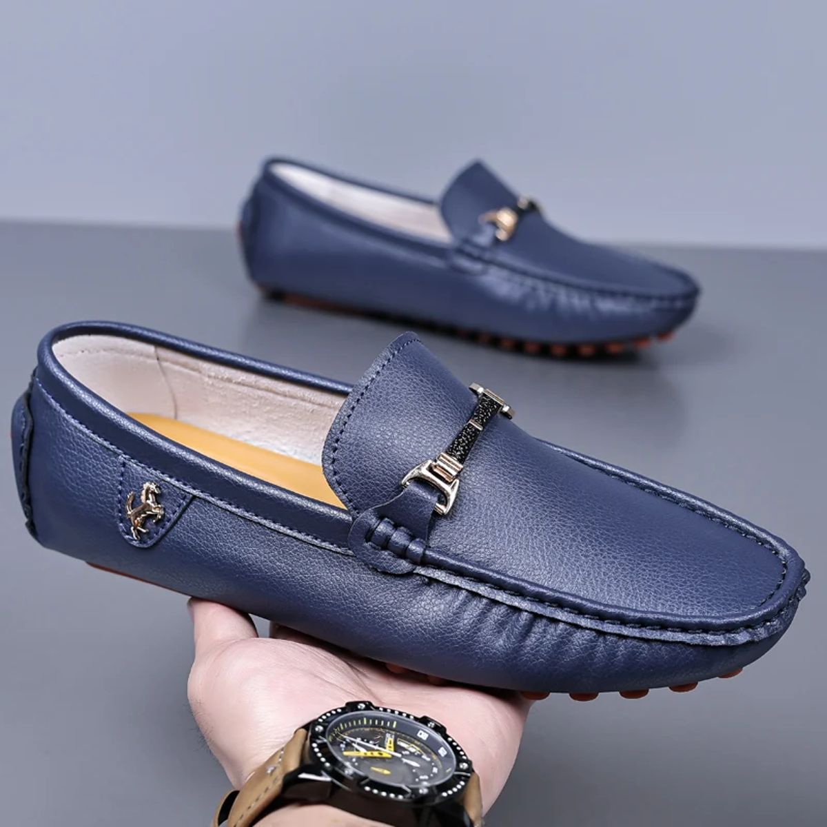 Elegant Men’s Leather Loafers for Office, Wedding, and Casual Wear