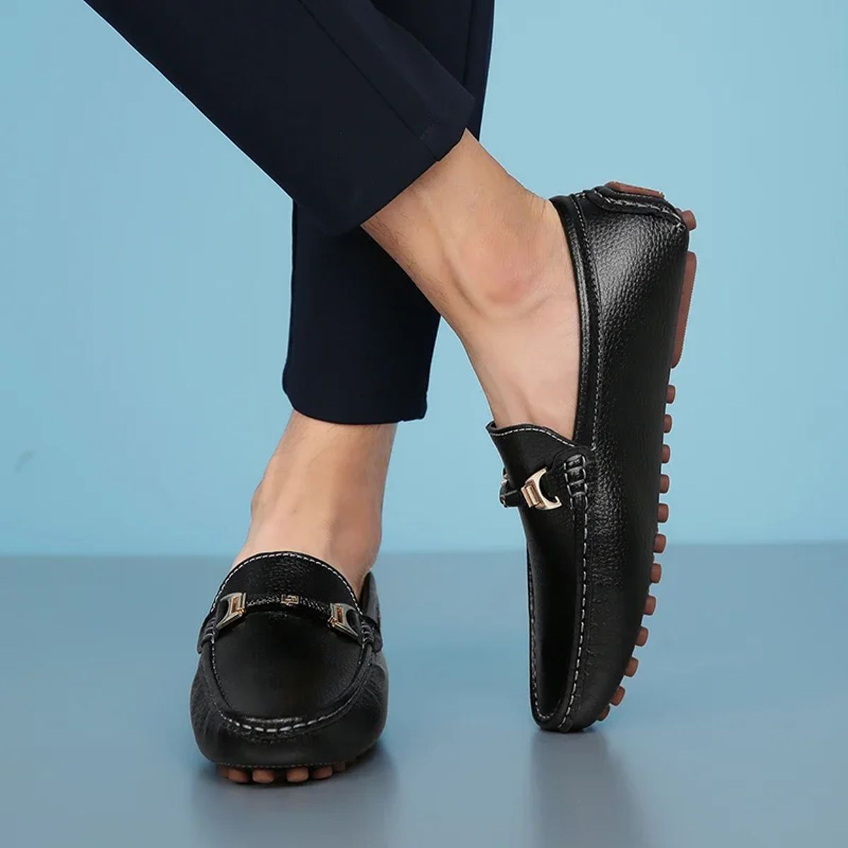 Men’s Elegant Leather Loafers Slip-On Comfort Driving Shoes Men’s Elegant Leather Loafers Slip-On Comfort Driving Shoes