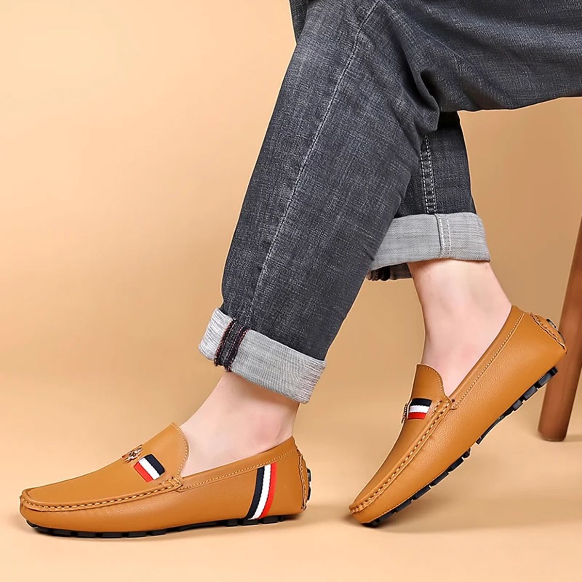 Men’s PU Leather Slip-On Loafers for Business and Casual Men’s PU Leather Slip-On Loafers for Business and Casual
