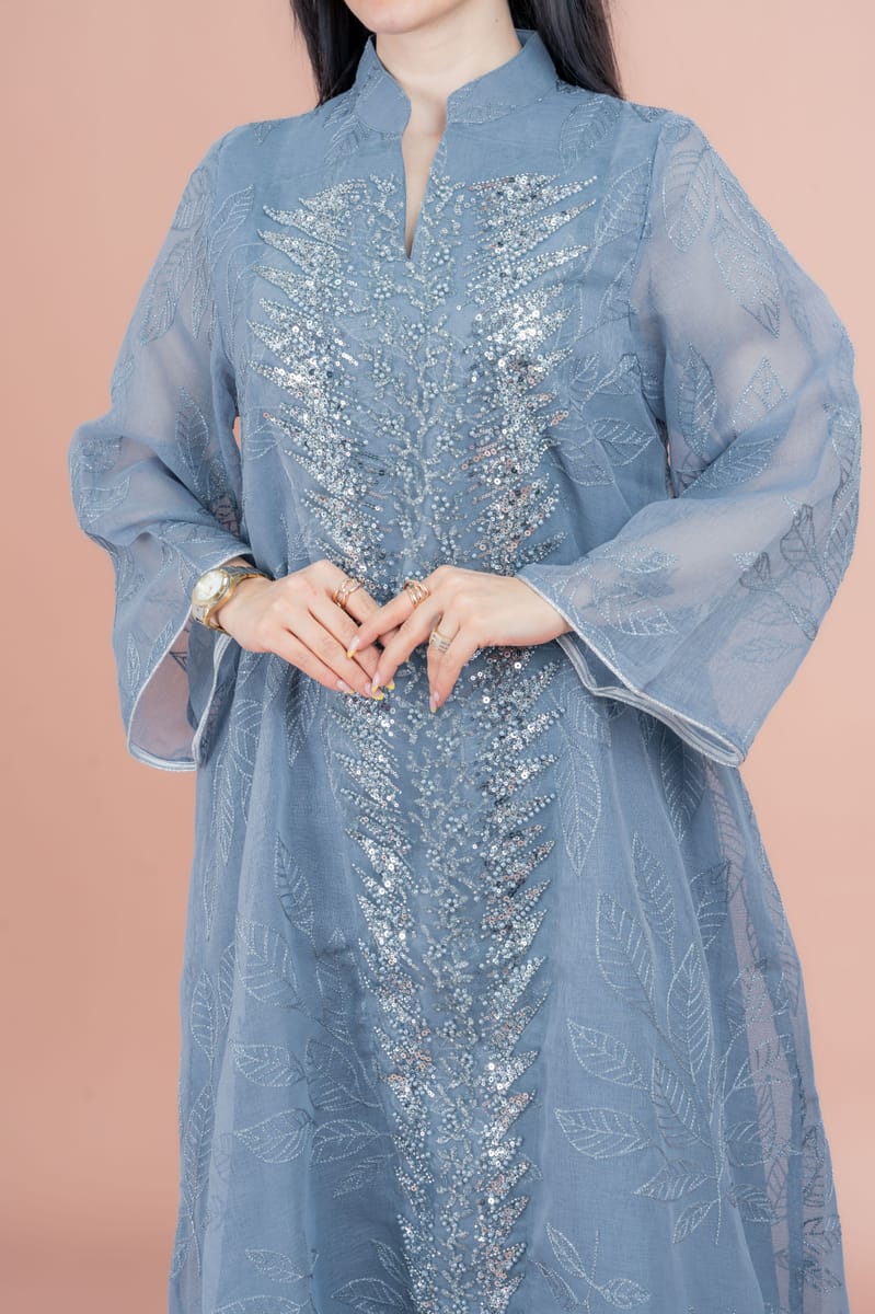 Pearl and Pattern Elegance Jalabiya IKKXA - Women's Jalabiyas 21