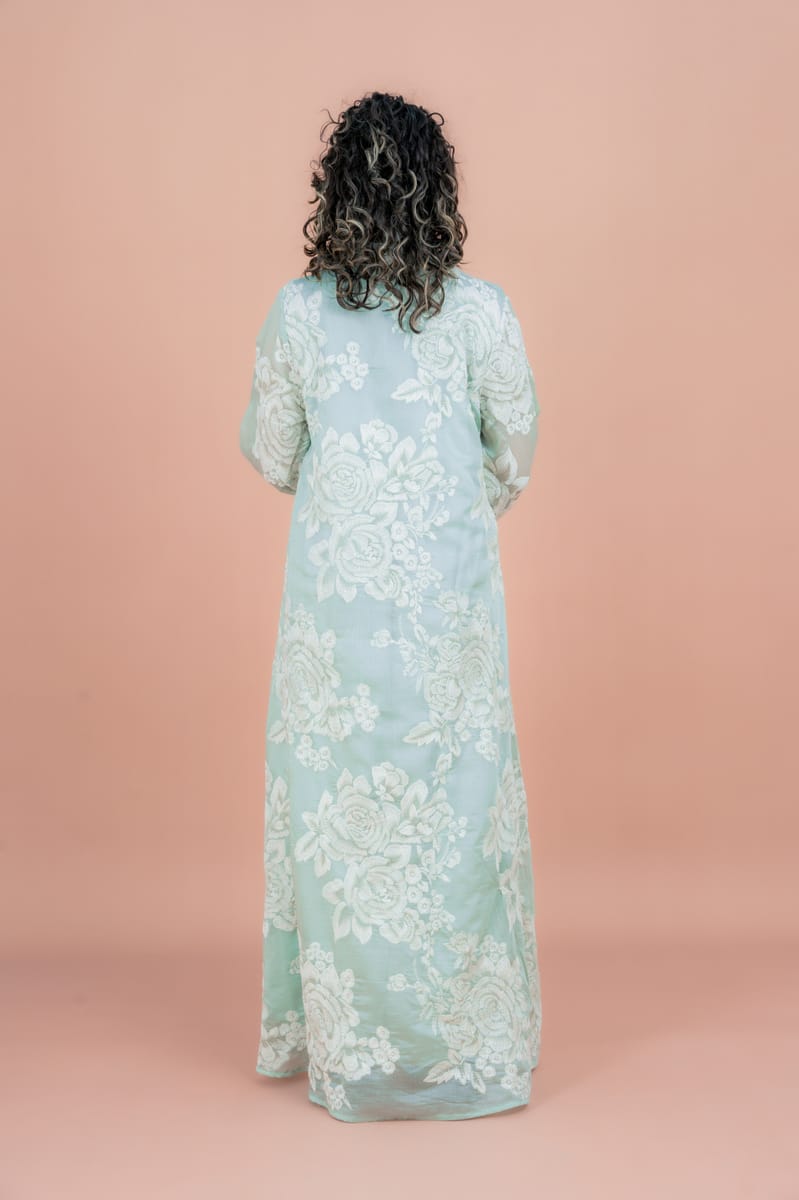 Elegant Floral Embroidered Jalabiya for Stylish Comfort IKKXA - Women's Jalabiyas 39